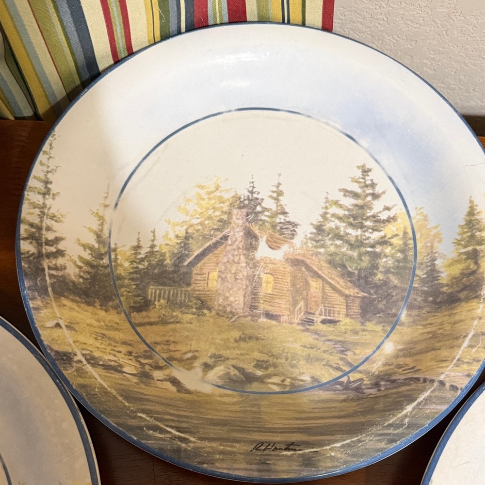 3 - Cabela’s Scenic Cabin James Hautman Dinner Plates